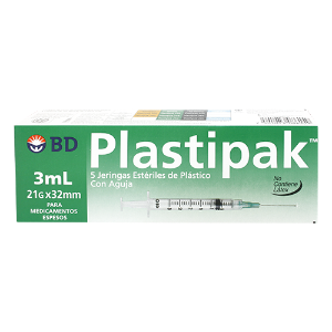 BD Plastipak Jeringas Para Insulina de 1 ML con Aguja Desprendible de 27  Gauge X 13 MM - Medimarket